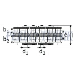 Rullpukskett 16A-2 2-realine 25,4 mm (5 meetrit), Hiina