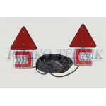 Tulede komplekt magnetiga 7,5+2,5 m, LED (25xLED, kolmnurgaga) (KAMAR)