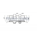 Straight Bulkhead Adapter BSPP 1/2"