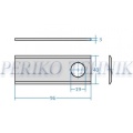 Rootorniiduki tera d=19 96x40x3 mm, Claas,Pöttinger,Fahr,Fella