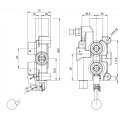 Logsplitter Valve (with Rapid Extend) P81 RS G12 (A-B 1/2"; P-T 3/4")