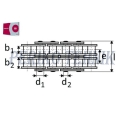 Roller Chain 10B-2 15,875 mm (5 m) (RENOLD SD)