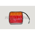 Rear Lamp 20xLED 12/24V, red/yellow, with number plate light