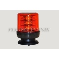 Amber Beacon LED 12/24V, 18x3W, magnetic base