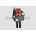 Hydraulic Valve 80L/min 2-sections, Joystick control (P-A-B 1/2"; T 3/4") (BADESTNOST)