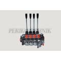 Hydraulic Valve 80L/min 4-sections, 1 floating (L12) (P-A-B 1/2"; T 3/4") (BADESTNOST)