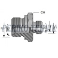 DIN Male Stud Coupling M14x1,5 - BSPP Male 1/4" male