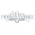 Metric Male Adapter M22x1,5