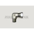 90° Adaptor metric male - metric swivel female M20x1,5 (cone 60°)