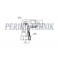 Nurk mutriga 90° JIC 9/16 sk-vk