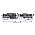 Male Quick Coupling ISO-16028 10 FLAT, BSP 1/2" female thread