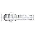 Straight male fitting JIC 9/16" - DN06