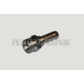 Straight male fitting with internal cone 24°, heavy series M20x1,5 - DN10