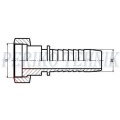 Straight female fitting ORFS 1.7/16" - DN25
