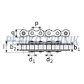 Roller Chain 16A-1 25,4 mm (5 m) China