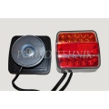 Rear Lamp Set with Magnetic Base 7,5+2,5 m, LED (14xLED, red/yellow lens) (KAMAR)