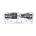 Male Quick-Coupling ISO-16028 12.5 FLAT 1/2" female thread